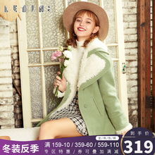 乐町旗舰店冬装2018新款女装时尚毛呢外套中长款呢子大衣韩版图片