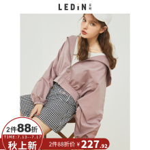 乐町俏皮带帽外套2018夏季新款百搭棒球服女学生宽松bf原宿外套潮图片