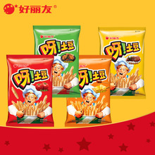 好丽友呀土豆蜂蜜番茄牛排烤鸡味70g多口味薯条膨化食品休闲零食