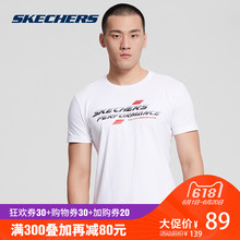 SAMS185144 字母短袖 新款 T恤衫 针织短袖 Skechers斯凯奇男装