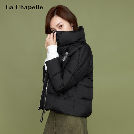 立领羽绒服女2018秋冬季新款韩版时尚宽松直筒长袖羽绒衣短外套商品大图