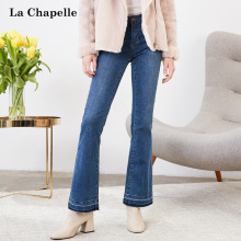 牛仔裤女士2018秋冬季新款高腰宽松网红长裤子休闲裤直筒微喇叭裤图片