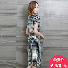 重磅真丝连衣裙女2018夏季新款时尚气质中老年大码妈妈桑蚕丝裙子图片