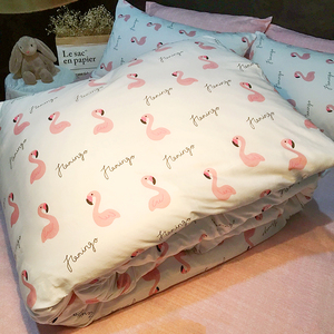 ins网红简约全棉床上四件套