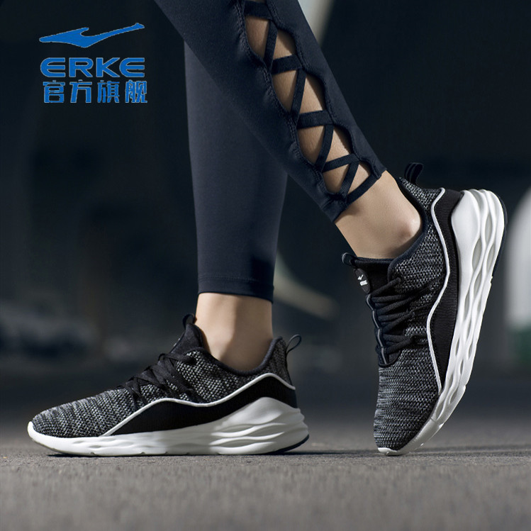 Authentic ERKE Women's Shoes 2019 Autumn New Mesh Breathable Running Shoes South Korean Student Travel Casual Shoes