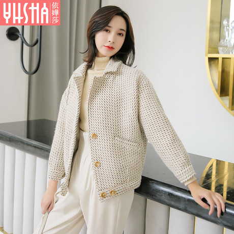 依嬅莎2018年冬季新款短外套YD18WTW6246商品大图