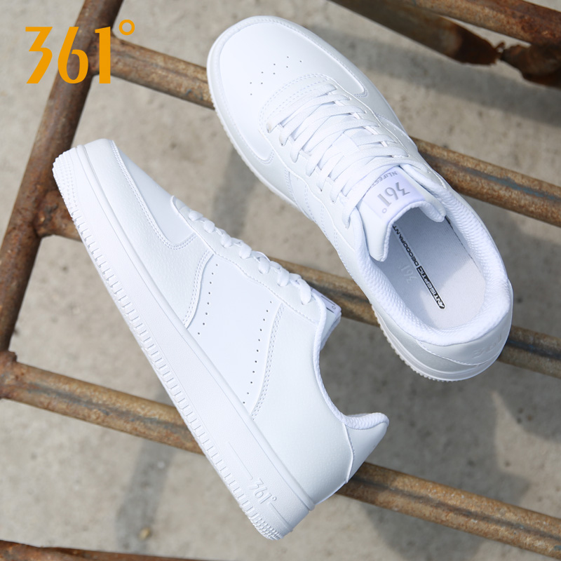 361 men's board shoes Air Force One 2019 leather new winter white shoes 361 autumn sports shoes men's white shoes