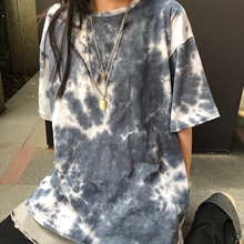 Moment 19ss五色oversize宽松扎染短袖 NormCore 春夏男女情侣