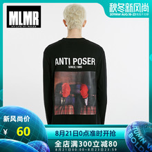 T恤打底衫 MLMR春秋男潮简约宽松休闲刺绣印花直筒长袖 218302510