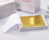 金箔纸台湾仿金箔k吊工艺品家具佛像水晶泥画画用100张一份 韩国