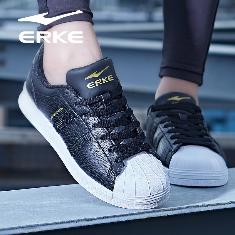 ERKE Women's Shoes Casual Shoes New style shell head Skate shoe Versatile white shoes White shoes Women's sneakers