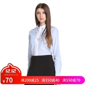 双12价70元 衬衫 ochirly欧时力提花刺绣棉质长袖 1HN3013300