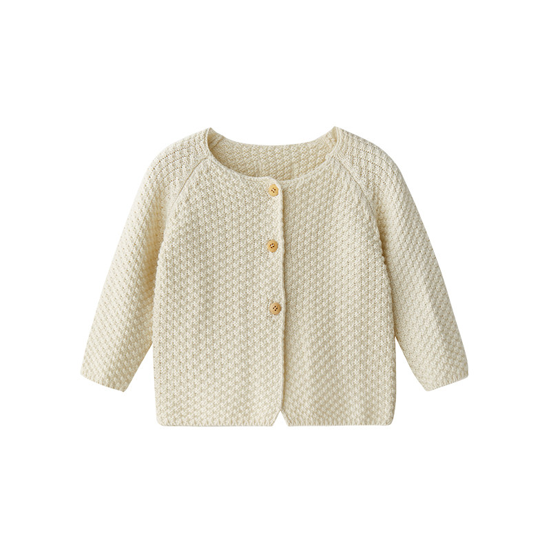 enhennbaby婴儿菠萝丁针织开衫春秋装宝宝衣服外套上衣新生儿毛衣