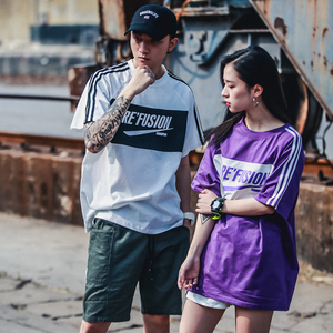 气质情侣夏装2018新款qlz半袖短袖