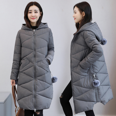 冬季外套女装反季棉衣女中长款韩版修身羽绒棉服面包服女学生棉袄商品大图