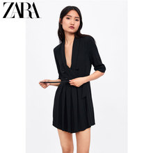 ZARA 新款 女装 百褶连体裤 01639060800