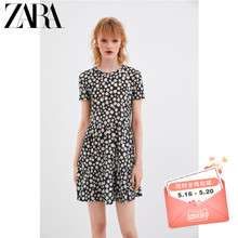 复古连衣裙 00219319021 碎花印花短袖 新款 女装 TRF ZARA