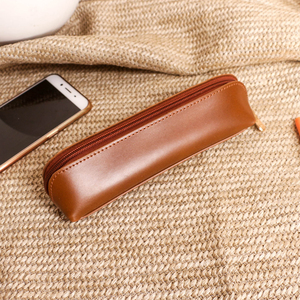 复古纯色学生容量笔袋