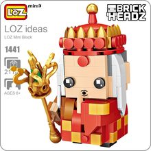 LOZ mini颗粒小积木西游记唐僧师傅人偶模型塑料拼装智力玩具1441