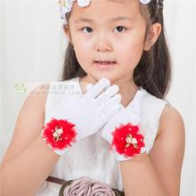 小学生儿童白手套幼儿园礼仪舞蹈白色手套表演出主持手套柏邮 薄款