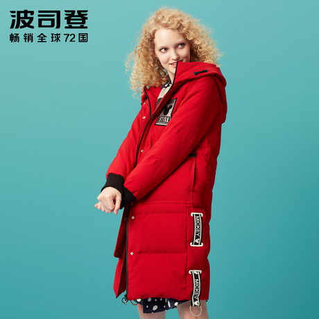 波司登新款迪士尼系列米奇时尚中长款羽绒服厚女装B70142168D商品大图