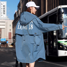 2018春秋装新款韩版时尚风衣女中长款宽松休闲大码女装棒球服外套图片
