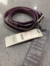 紫色全牛皮马毛拼接腰带特价 圣迪奥正品 活动14.9元 促销 牛皮扣