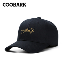 COOBARK四季款棒球帽女男士透气遮阳帽子潮牌时尚鸭舌帽 字母刺绣