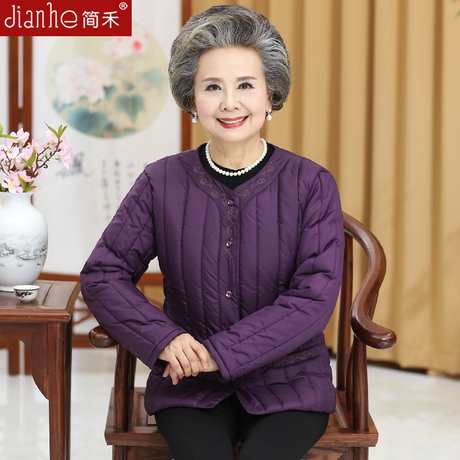 中老年人冬装女装内穿薄棉衣60岁妈妈羽绒棉内胆70老人衣服奶奶装商品大图