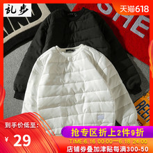 圆领套头棉衣长袖 保暖棉袄外套潮打底男女可穿面包服 2019春季新款