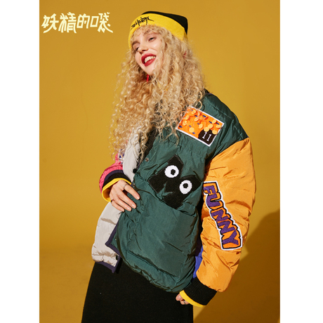 妖精的口袋羽绒服女2018新款白鸭绒韩版显瘦长袖修身秋冬装欧货商品大图