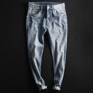 2019春季新款修身小脚裤弹力牛仔31015复古男装普洗速觉牛仔裤