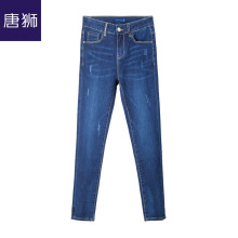 唐狮旗舰店2018冬装新款牛仔裤女紧身小脚长裤显瘦韩版修身潮图片
