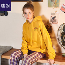 唐狮旗舰店2018秋装新款女松垮连帽韩版宽松卫衣薄款oversize图片