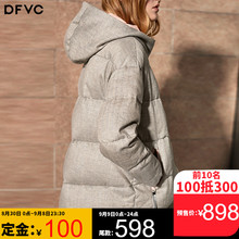 dfvc2018冬季新款撞色羽绒服女短款灰色面包服加厚韩版连帽女装潮图片