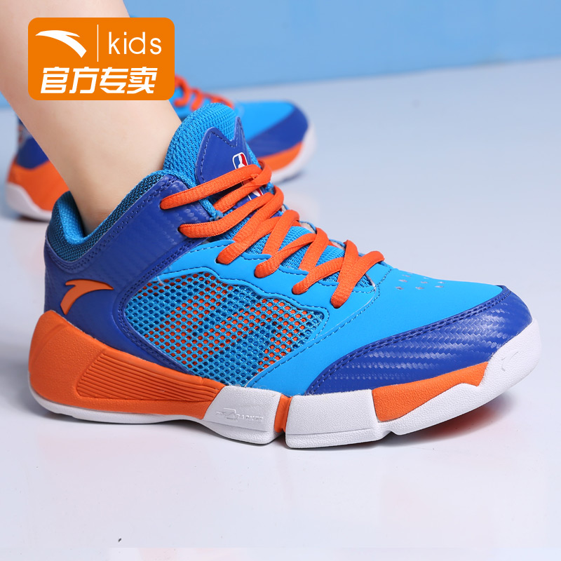 Anta Children's Basketball Shoes, 2019 Summer New Boys' High Top Sports Shoes, Mid size Children's Casual Shoes