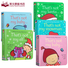 not snowman 触摸书5册纸板书 Angel 经典 Baby 单词学习绘本 英文原版That Santa Elf Usborne 6岁幼儿启蒙认知英语阅读