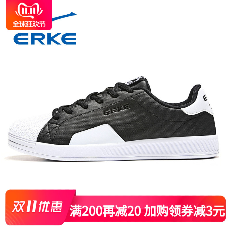 ERKE Men's Shoes Spring 2019 Shoes Skateboarding Sneakers Casual Shoes Low top Retro Shell Head Shoes Men's Shoes