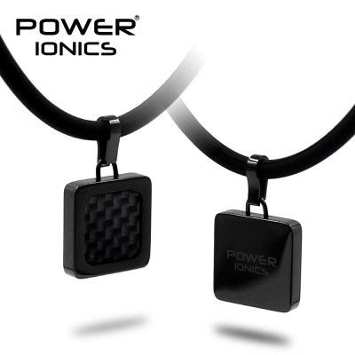 POWER IONICS美国钛钢能量平衡硅胶男女情侣项链吊坠情人节饰品礼