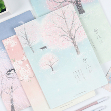 初品/樱之下 车线本软面抄 创意唯美清新笔记本文具记事本日记本子B5