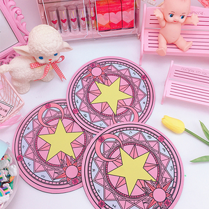 魔卡少女樱百变小樱鼠标垫点魔法阵小樱阵动漫周边腕垫