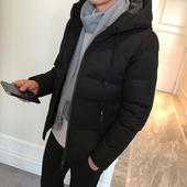 男士外套冬季2018新款韩版潮流衣服短款帅气冬装羽绒棉服棉袄棉衣