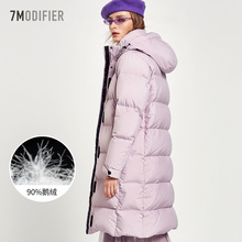 羽绒服女中长款轻薄2018冬季新款韩版宽松女装时尚过膝加厚外套潮图片