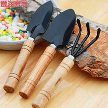 多肉植物园艺器材松土工具套装 盆栽种花养花铲子花锹耙子三件套