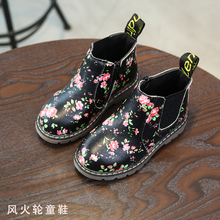 9岁马丁靴儿童摄影鞋 7影楼拍照5 女童皮靴2019春秋季2短靴4皮鞋