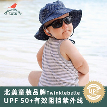 Twinklebelle儿童太阳帽宝宝帽子婴儿遮阳帽男童女童渔夫帽盆帽