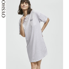 30284161803 家居服居家睡衣女T恤 Besito印字圆领短袖 Oysho