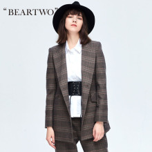 【商场同款】BEARTWO冬款职场英伦风女西装外套 BC7W822200图片