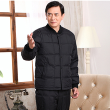 中老年羽绒内胆士加厚保暖大码羽绒服爸爸装内穿短款棉衣上衣冬装