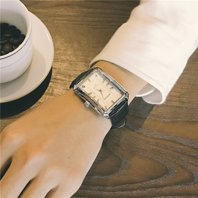 好不好_网红同款长方形手表男学生韩版简约大